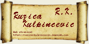 Ružica Kulpinčević vizit kartica